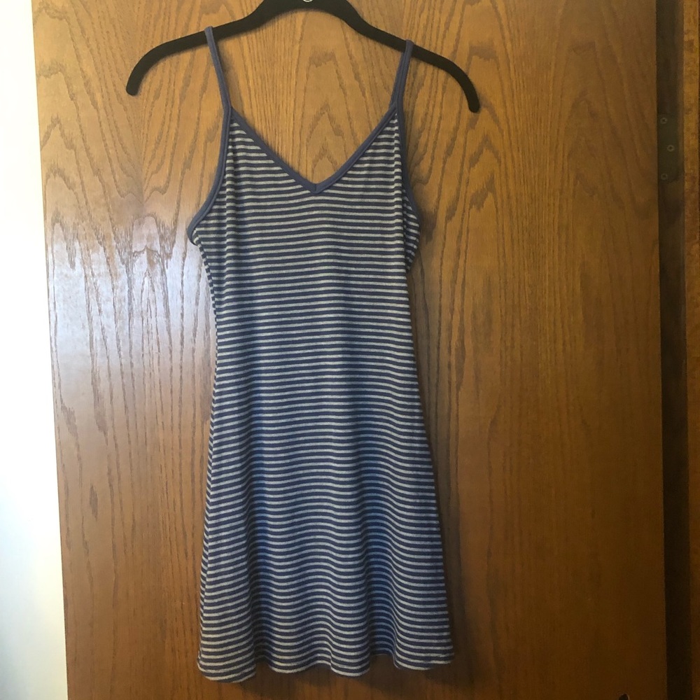 BDG Urban Outfitters Striped Mini Cross Back Dress XS